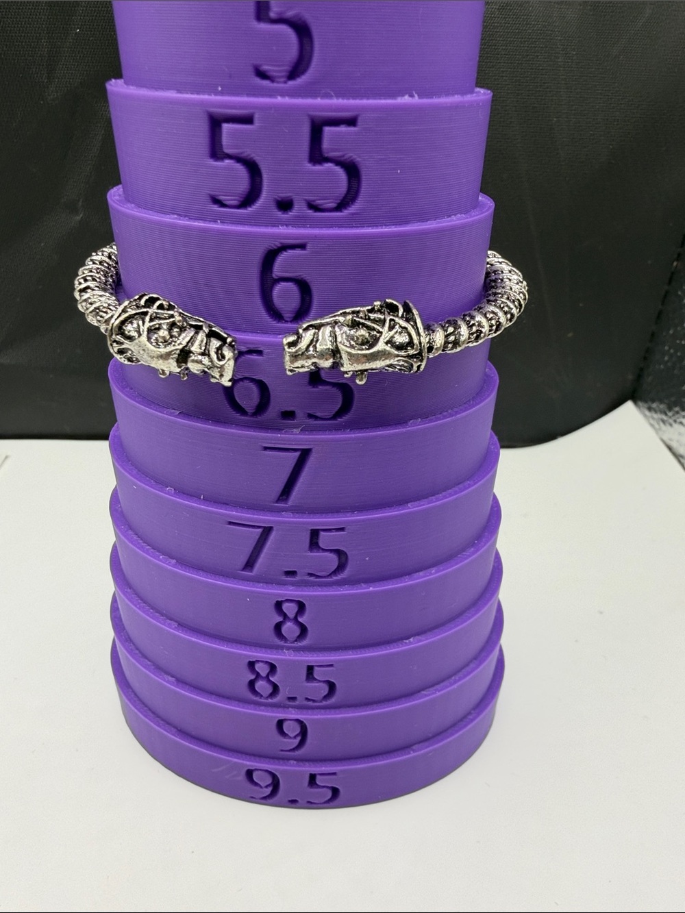 Silver tone Dragon Head Bracelet -